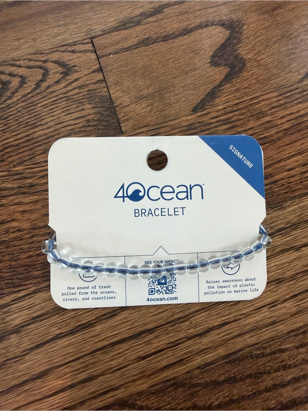 Clear Bead Bracelet — Signature Clear